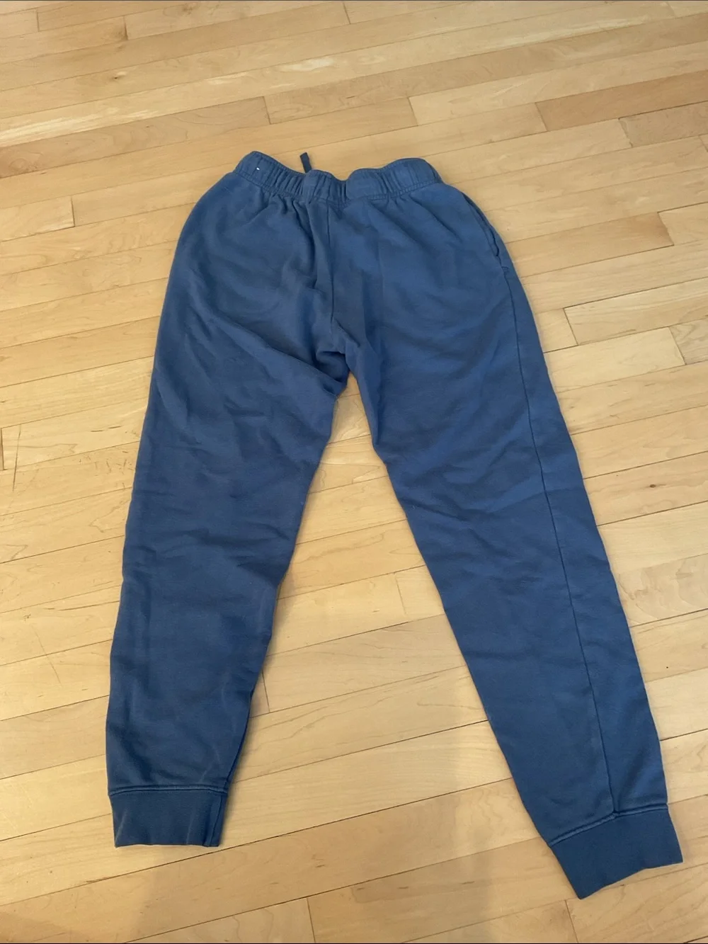 Nike Womens Dark Blue Fleece Joggers with White Logo - Picture 4 of 5